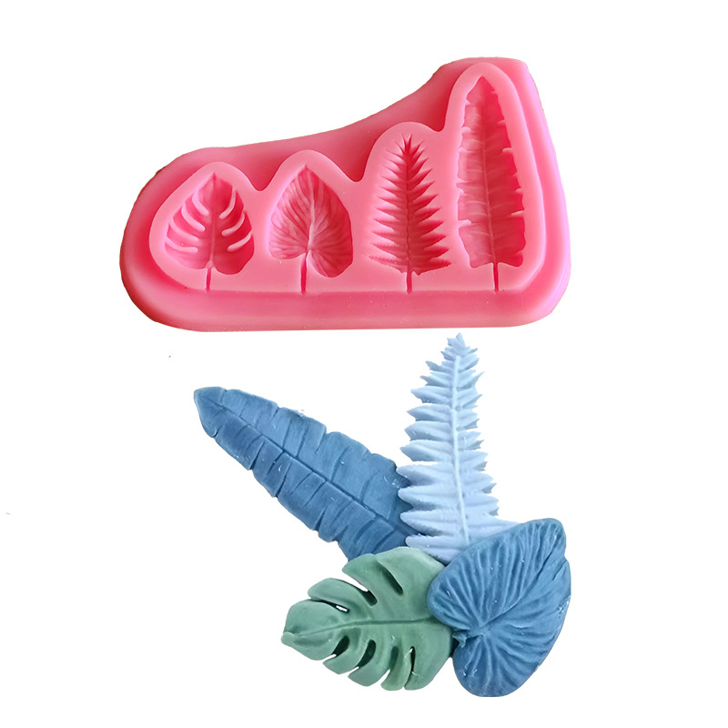 Soap Mold Silicone Loaf - Palm Leaves And Turtle Leaf Silicone