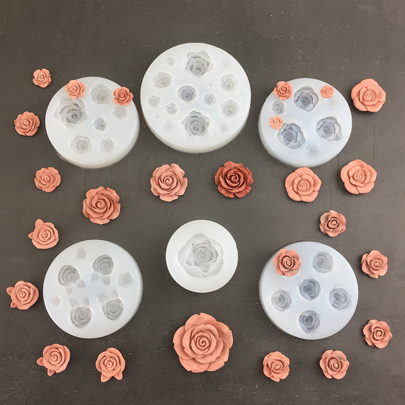 3D Rose Flower Shape Leaf Sili - Soap Making Kit 评论和价格