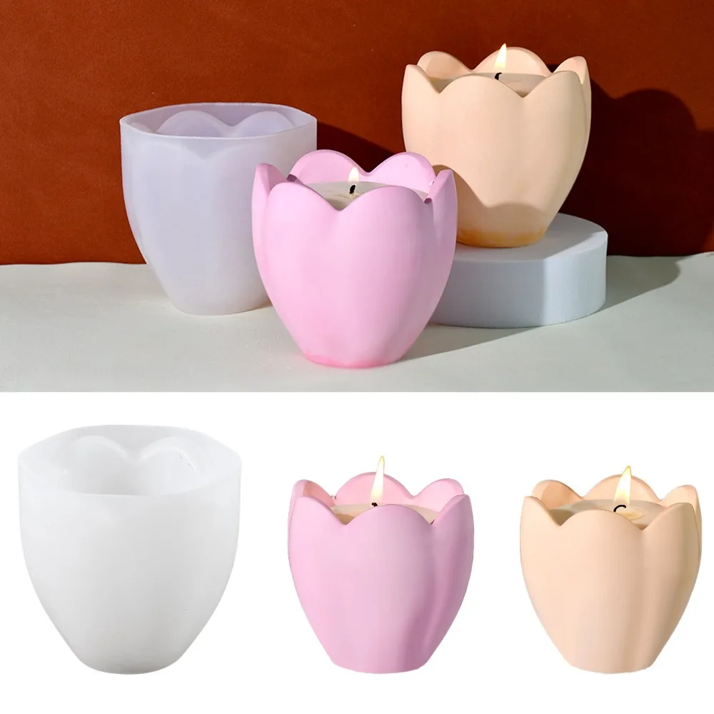 Tulip Candle Holder Silicone M - Soap Making Books 评论和价格