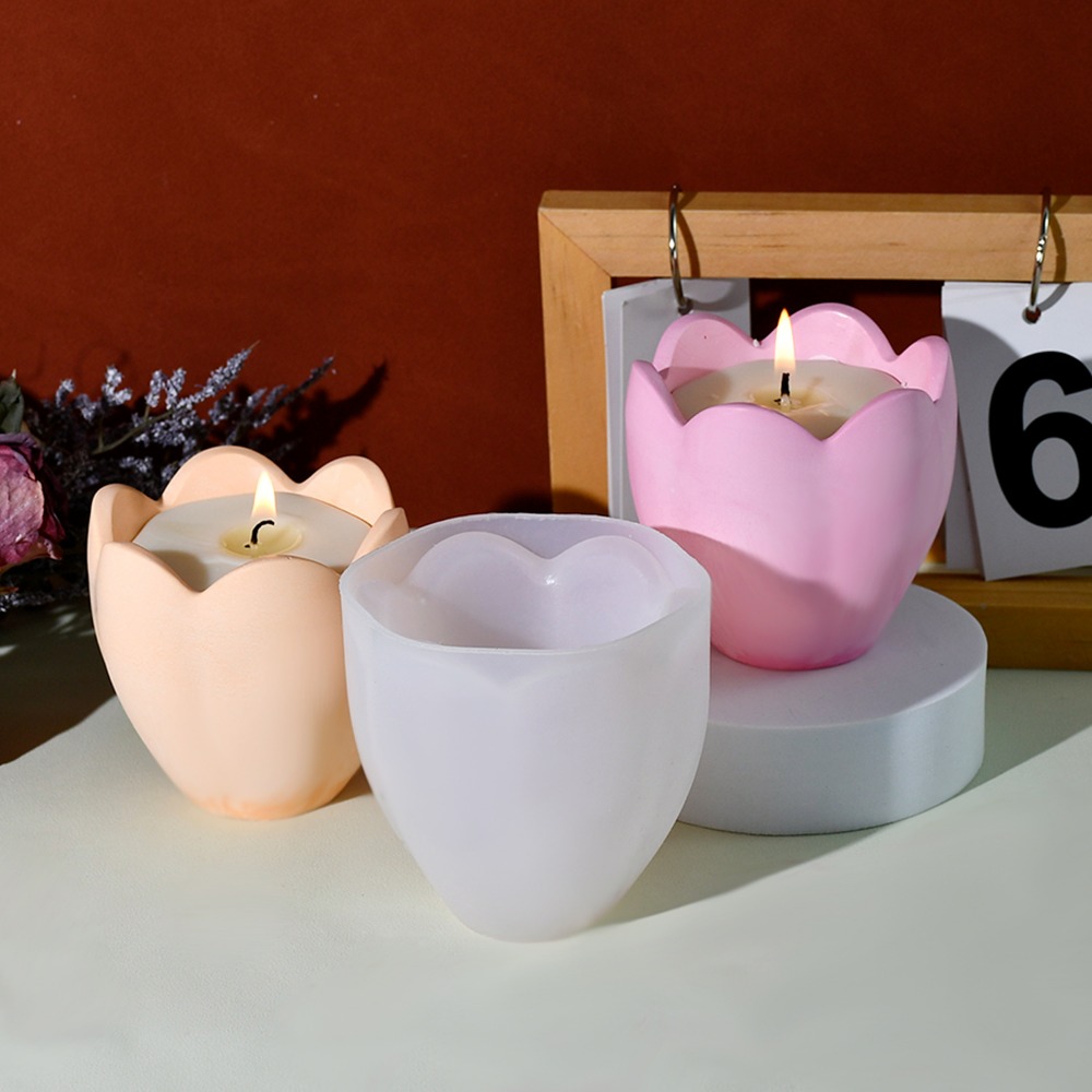 Tulip Candle Holder Silicone M - Soap Making Books 评论和价格