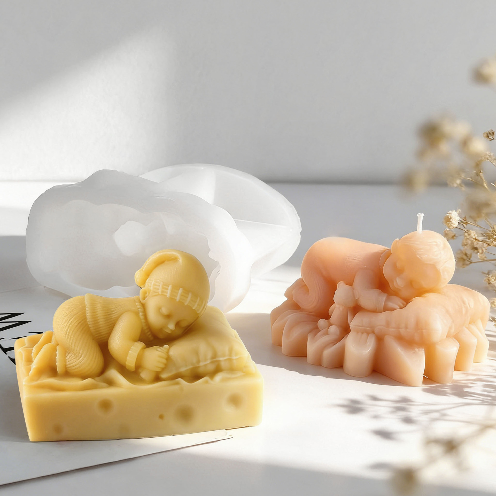 DIY Sleeping Baby Silicone Can - Soap Making Recipes 评论和价格