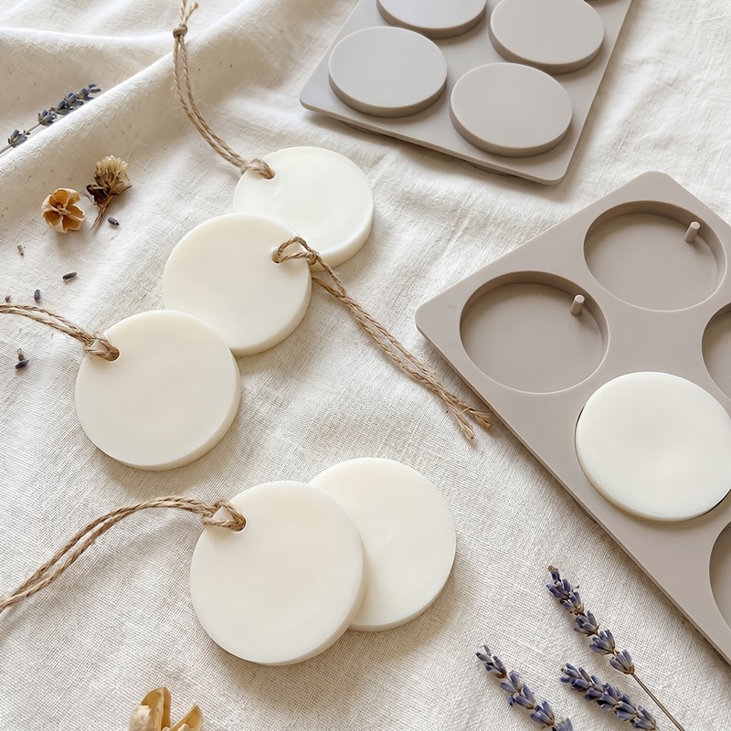 6-Cavity Round Tag Silicone Mo - Soap Mold Silicone Loaf 评论和价格