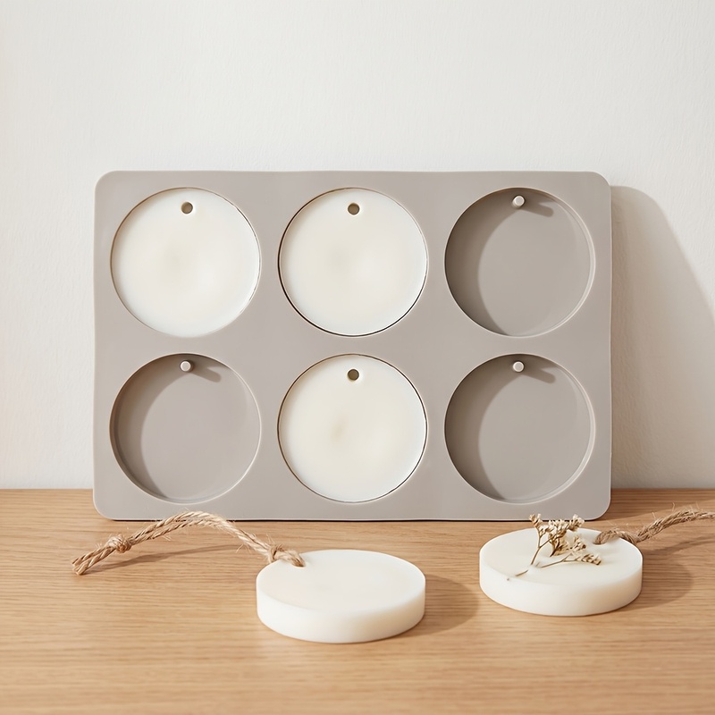 6-Cavity Round Tag Silicone Mo - Soap Mold Silicone Loaf 评论和价格