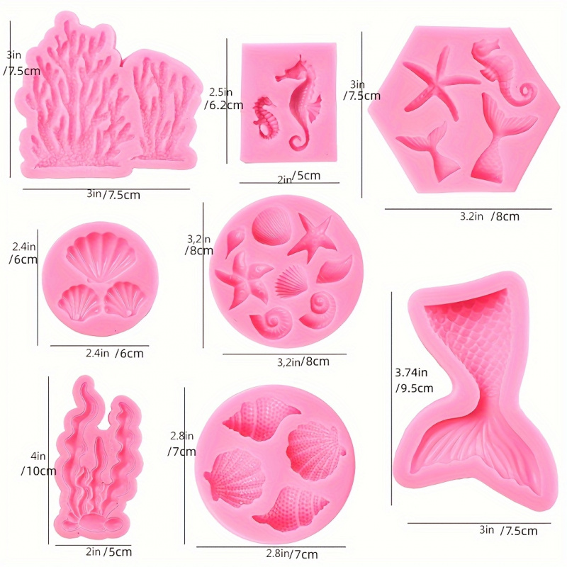 One Set8Seal fairy-shaped sili - Soap Making Gel 评论和价格