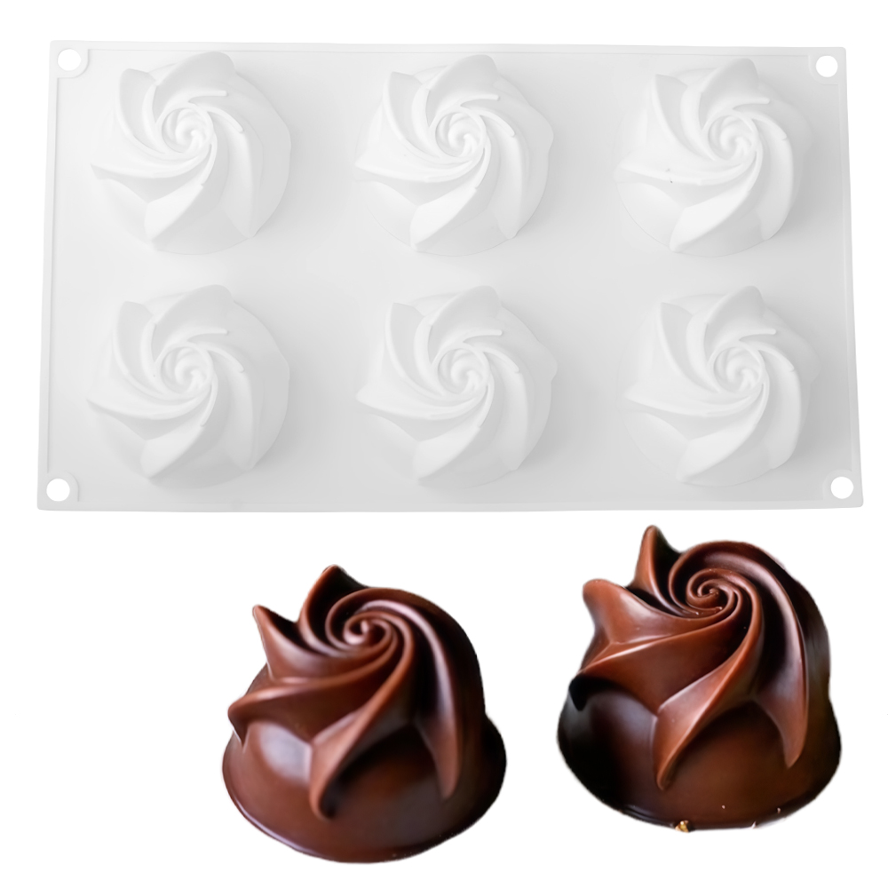 6-Cell Base Carved Rose Design - Soap Making Recipes 评论和价格