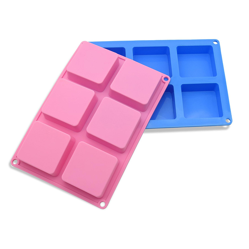 Square Soap Molds 6-Cavity Non - Soap Mold Silicone Loaf 评论和价格