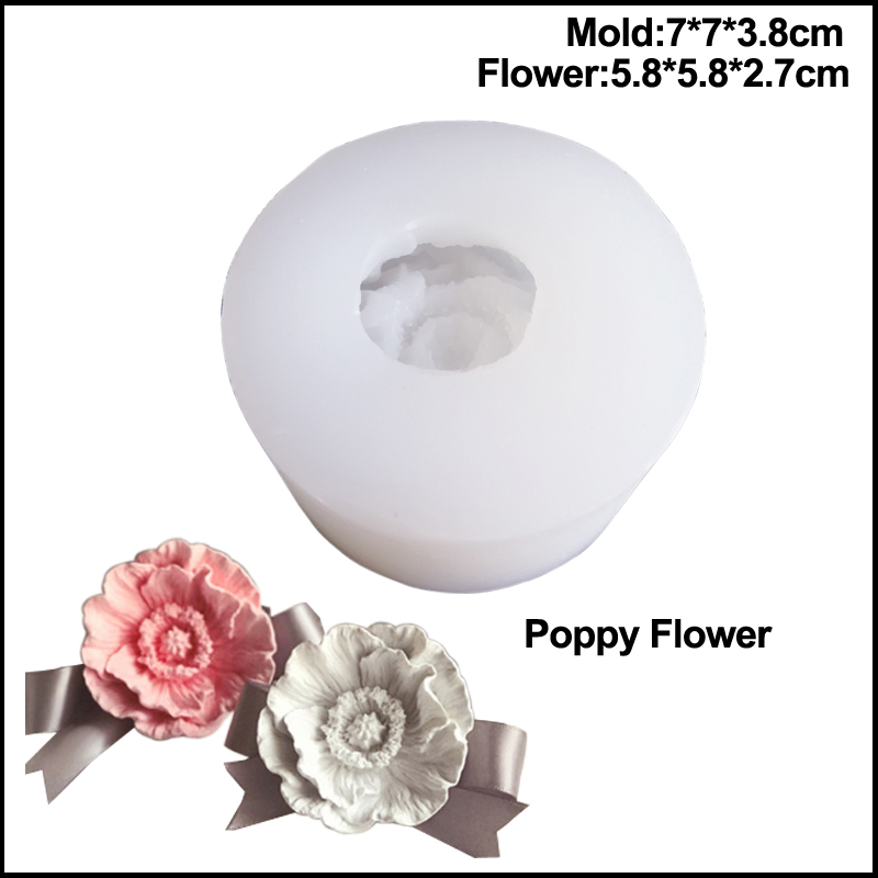 Hot Poppy Candle Moulds Soap M - Soap Making Recipes 评论和价格
