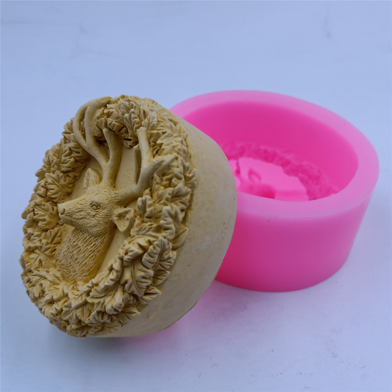 Deer Design Soap Silicone Mold - Soap Making Accessories 评论和价格