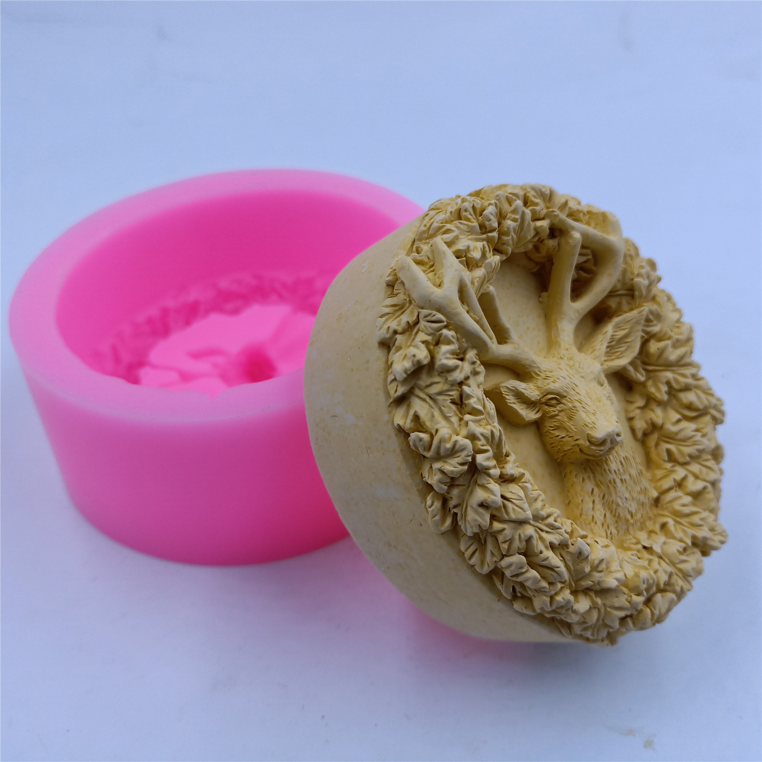 Deer Design Soap Silicone Mold - Soap Making Accessories 评论和价格