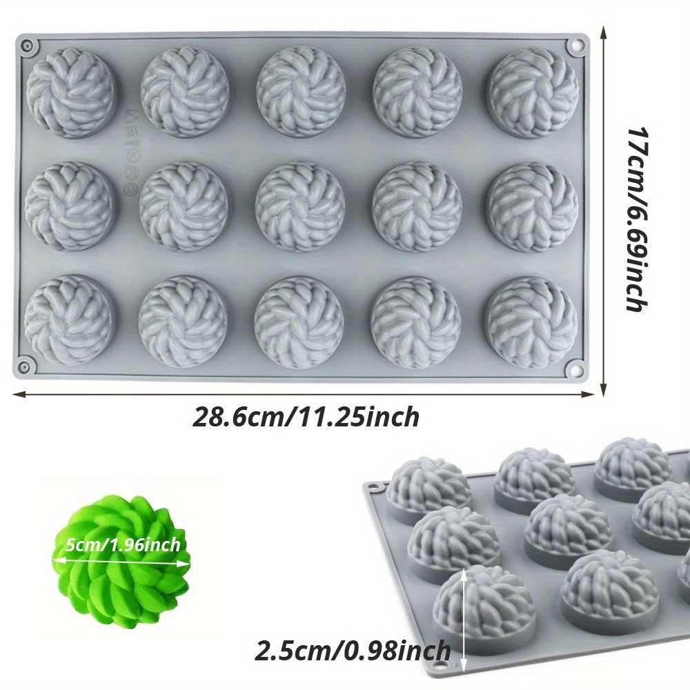 1Pc Cake Mold Santa Ana Floral - Soap Making Recipes 评论和价格