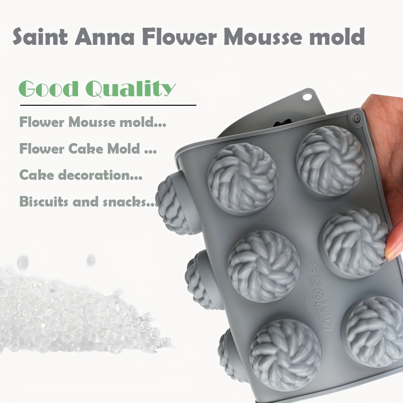 1Pc Cake Mold Santa Ana Floral - Soap Making Recipes 评论和价格
