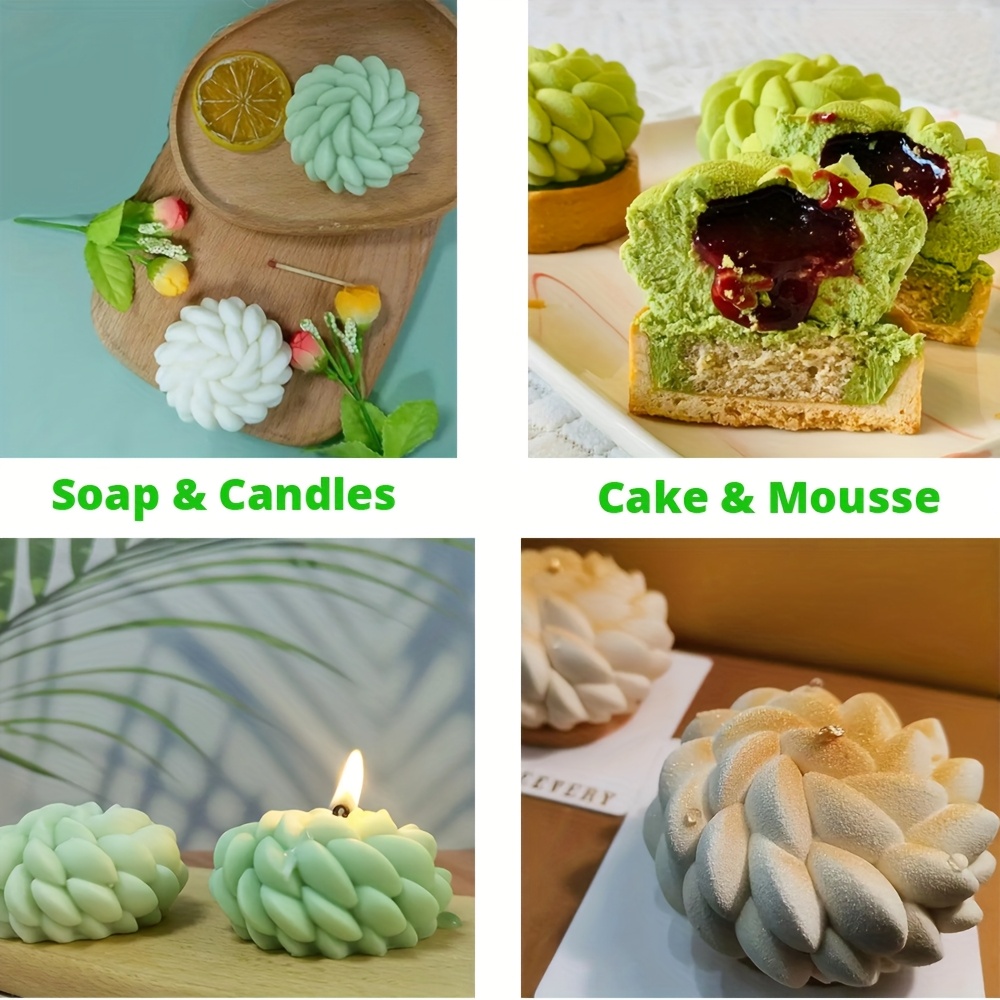 1Pc Cake Mold Santa Ana Floral - Soap Making Recipes 评论和价格