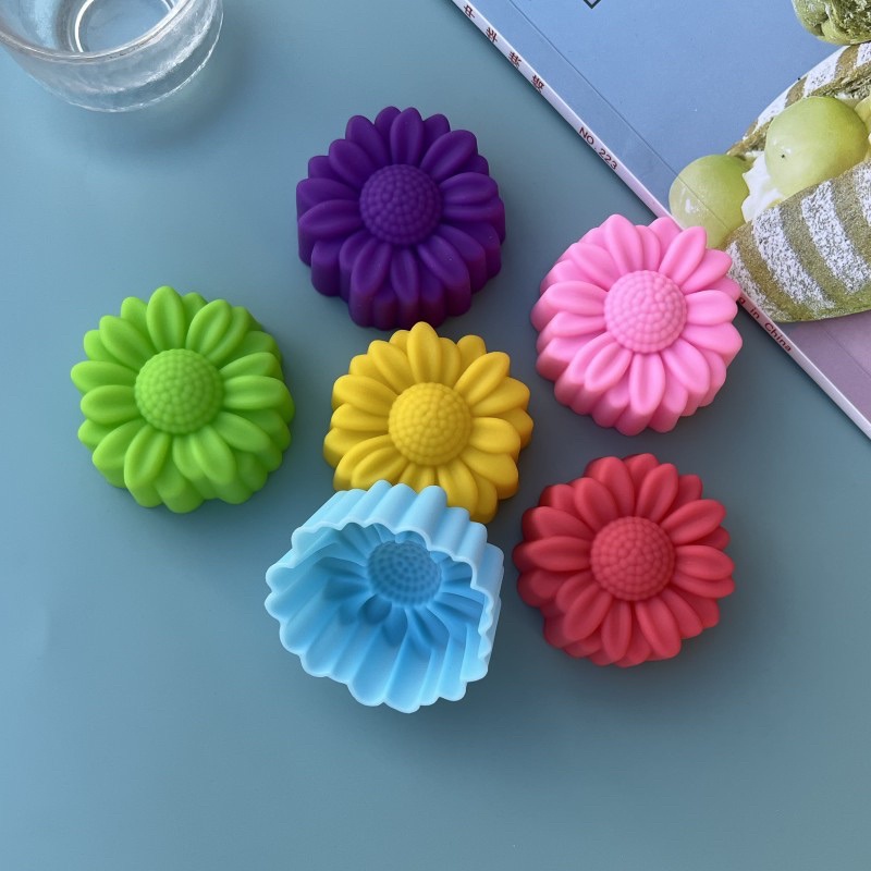 6 Pcs Set Non-Stick Flower Des - Soap Making Kit 评论和价格