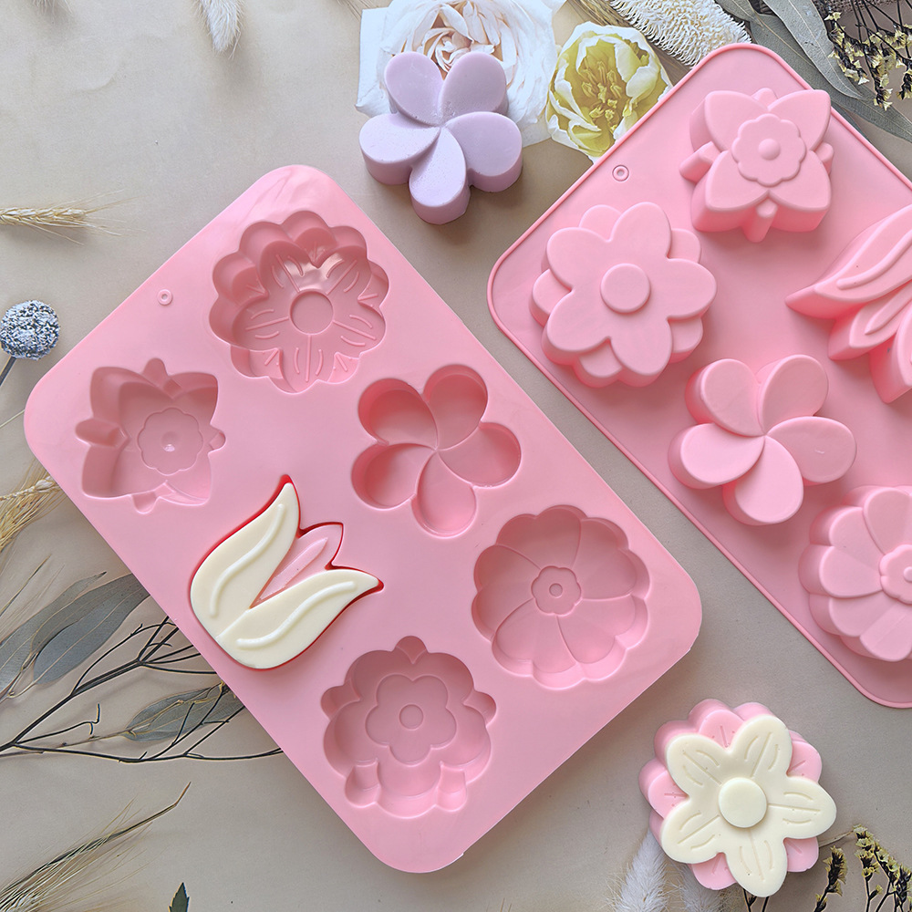 kinds Flower Silicone Molds Di - Soap Mold Silicone Loaf 评论和价格