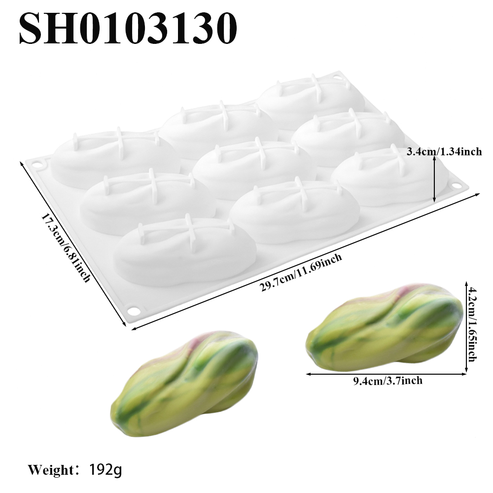 Pistachios Design 1 or 4 or 9- - Soap Mold Silicone Loaf 评论和价格