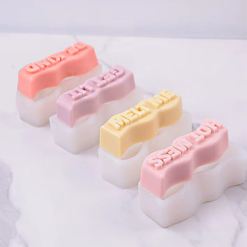 Wave Letter Slogan Candle Sili - Soap Making Recipes 评论和价格