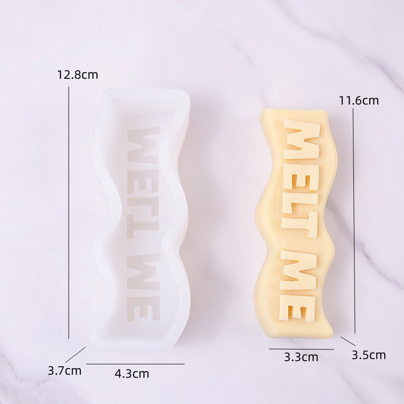 Wave Letter Slogan Candle Sili - Soap Making Recipes 评论和价格