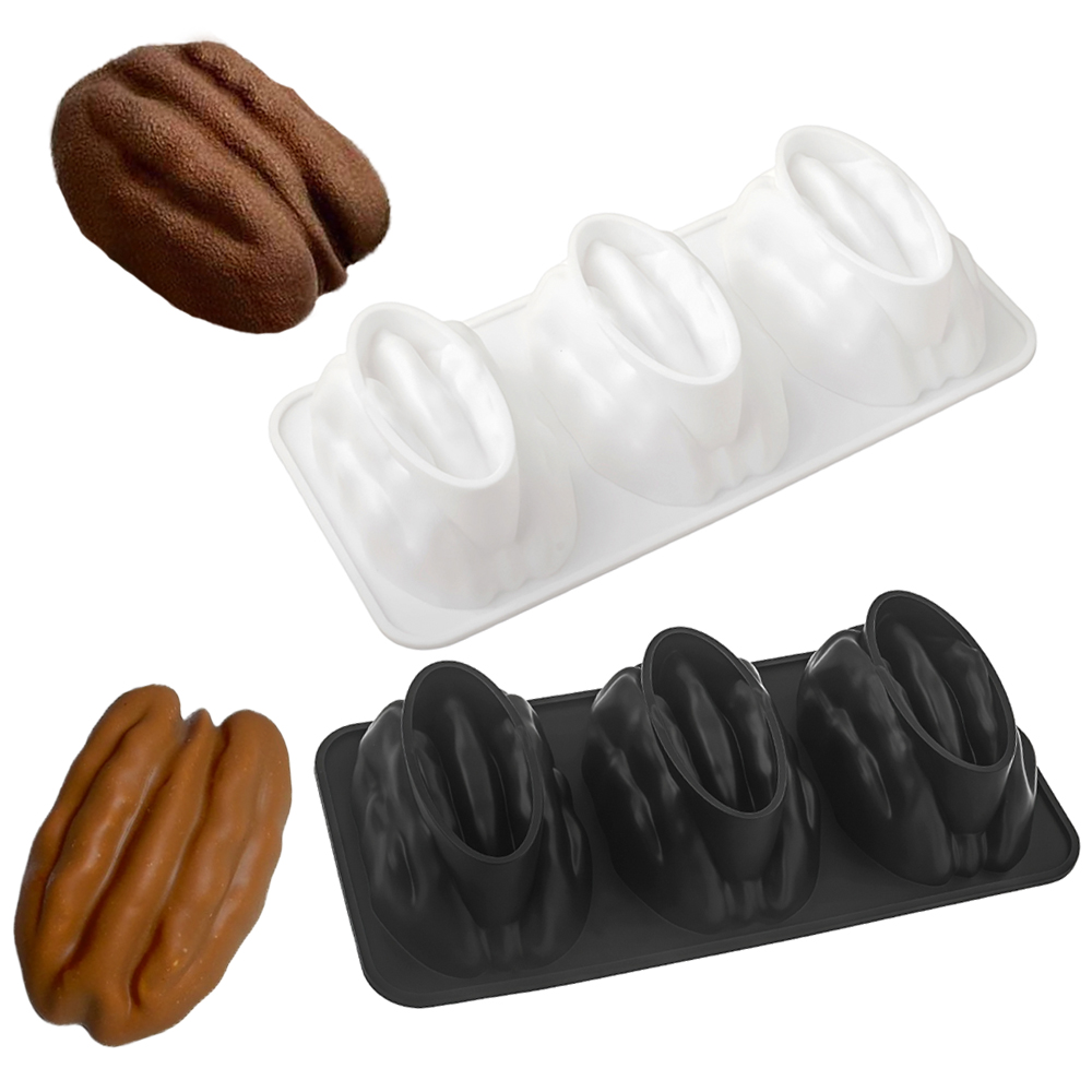 1/3/4/6/12 Cell Pecan Design S - Soap Mold Silicone Loaf 评论和价格